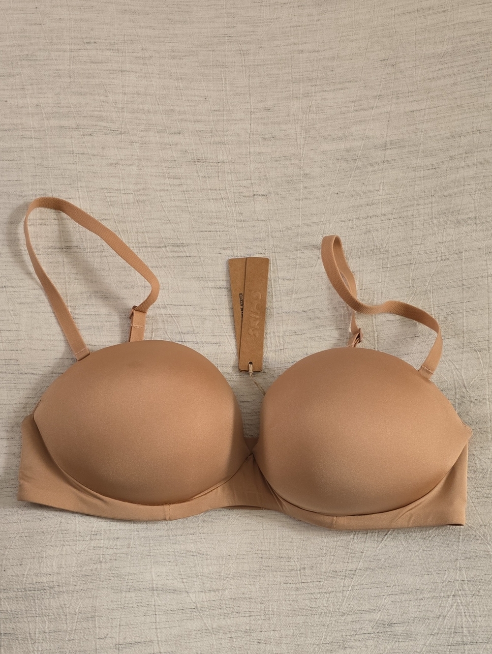 SKIMS Ultimate Push Up Strapless Bra Size:34C Clay